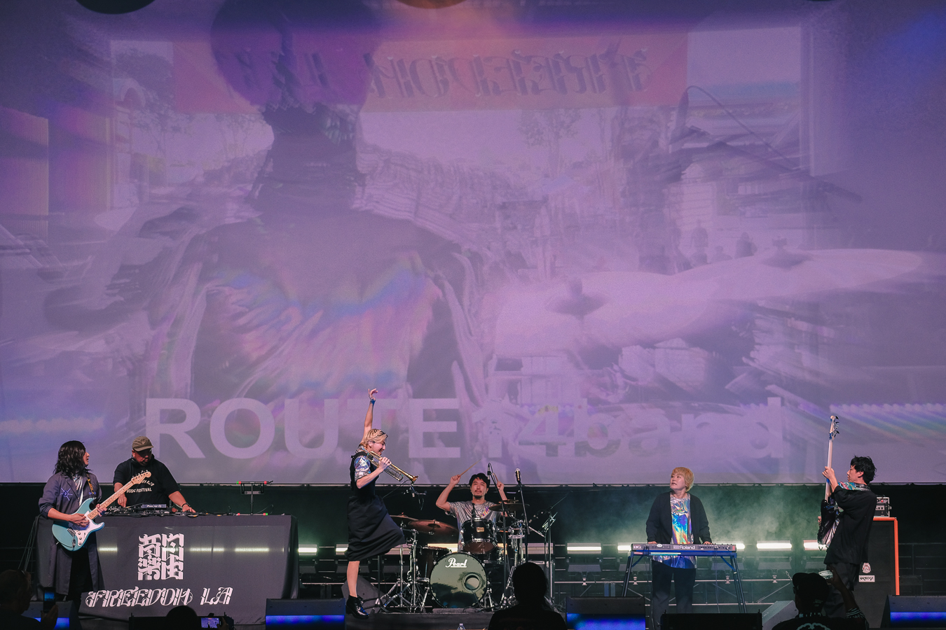 ROUTE14band full band stage performance